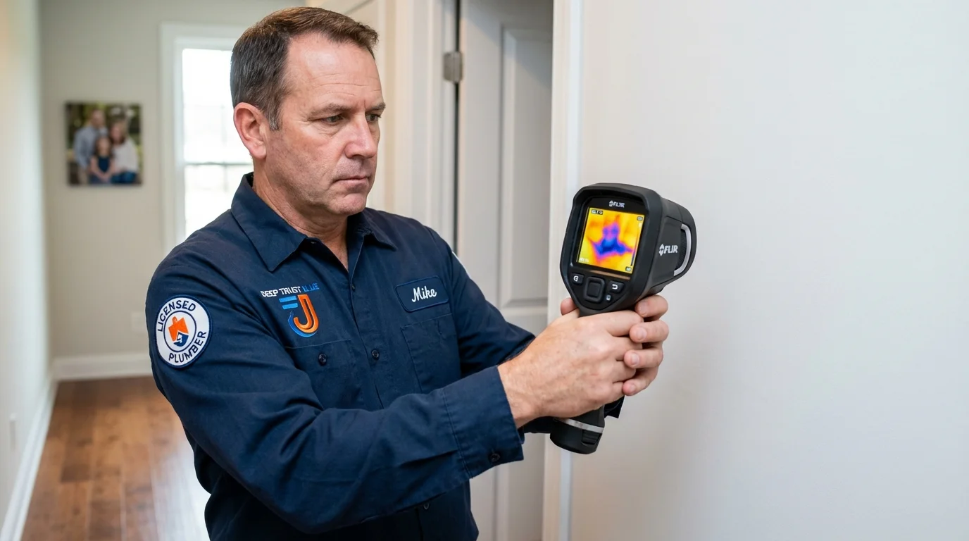 Thermal imaging leak detection by Johns Plumbing LLC in Rhinelander